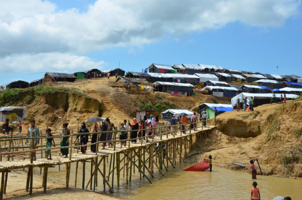Rohingya camp stream