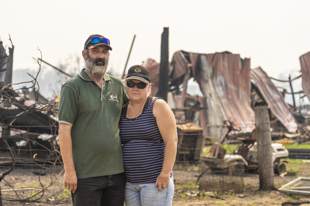 Black Summer Fires - Tammie and Brett's burned home